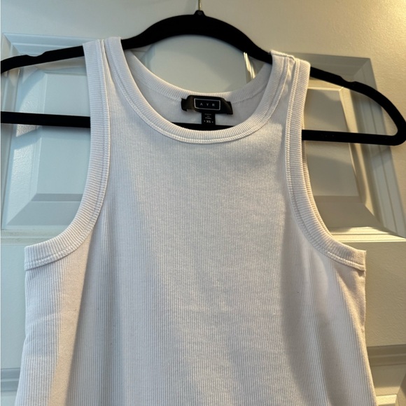 AYR White Ribbed Tank Top - Picture 3 of 4